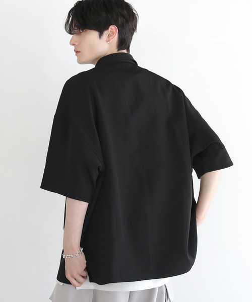 「LILL」 半袖シャツ M ブルー メンズ_画像5