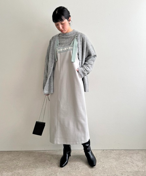 LHELBIE（レルビエ） ニット セーター アンサンブルラメ衿ニット