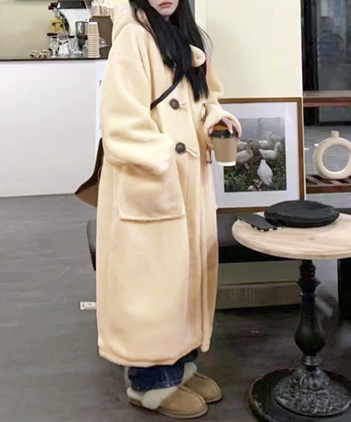 Riff（リフ） ダッフルコート コート ボアロングダッフルコート