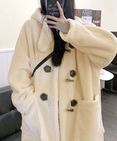 Riff（リフ） ダッフルコート コート ボアロングダッフルコート