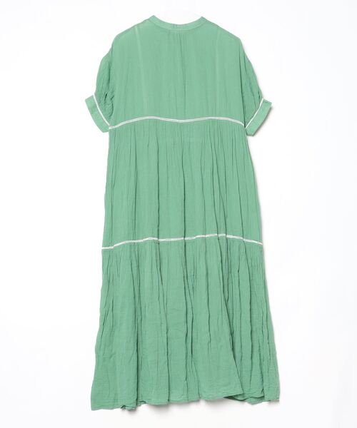 「FREAK'S STORE」 半袖ワンピース M グリーン レディースの画像2
