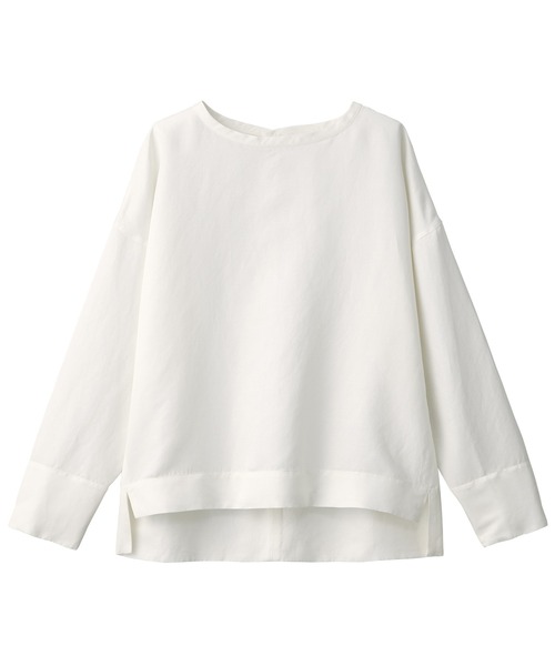 「MUJI Labo」 長袖ブラウス L ライトグレー レディース_画像8