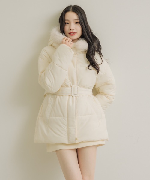 MARUI BUNNY ホワイトダウンジャケット キルティング MARUI BUNNY ホワイトダウンジャケット キルティング moment+ ダウン