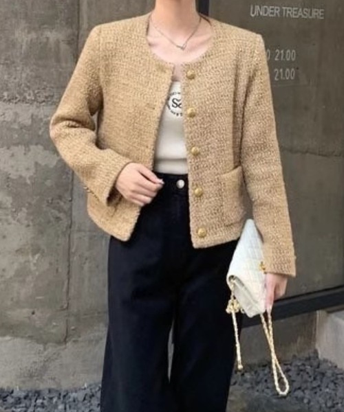 CADBURY（キャドバリー） ジャケット ノーカラージャケット 金釦ノー