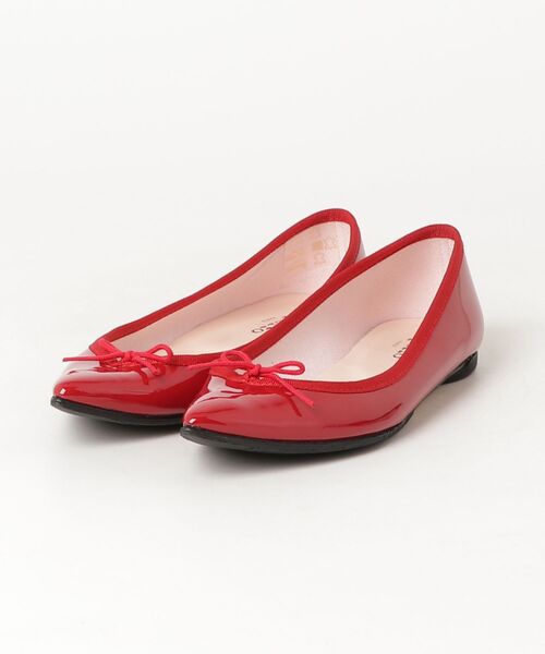 Repetto 赤黒 バレエシューズ 36.5 repetto（レペット） バレエシューズ 36.5 レッド レディース