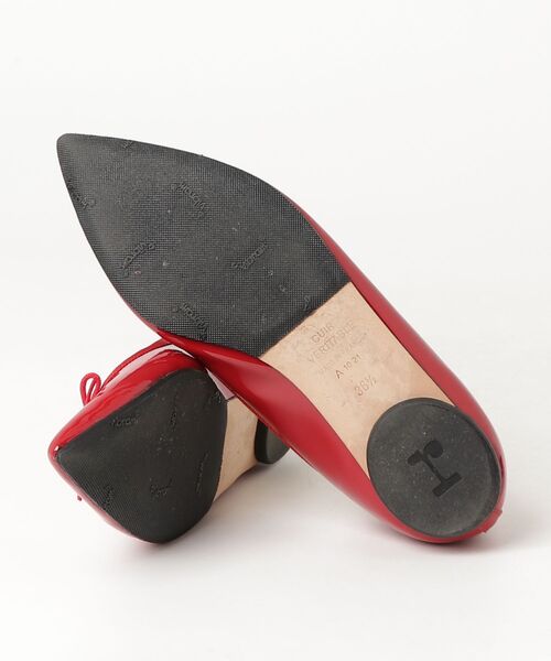 Repetto 赤黒 バレエシューズ 36.5 repetto（レペット） バレエシューズ 36.5 レッド レディース