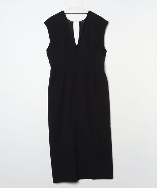 「SACRA」 ノースリーブワンピース 38 ブラック レディース_画像2