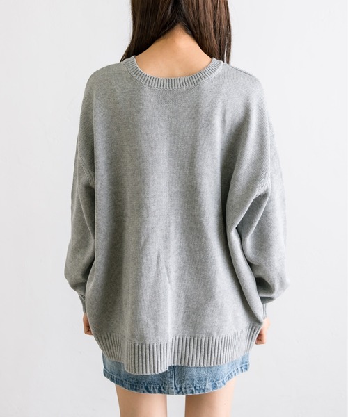 「OLIVE des OLIVE」 長袖ニット FREE ネイビー レディース_画像4