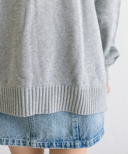 「OLIVE des OLIVE」 長袖ニット FREE ネイビー レディース_画像8