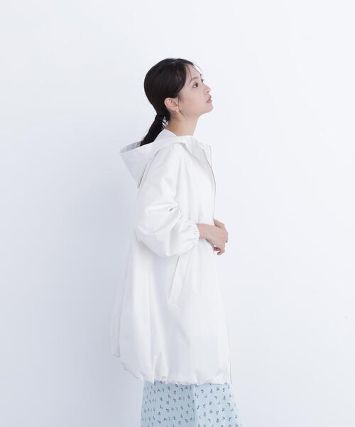 ナチュラルビューティーベーシック ホワイト フード付きジャケット♡新品 ナチュラルビューティーベーシック NATURAL BEAUTY BASIC ペプラム