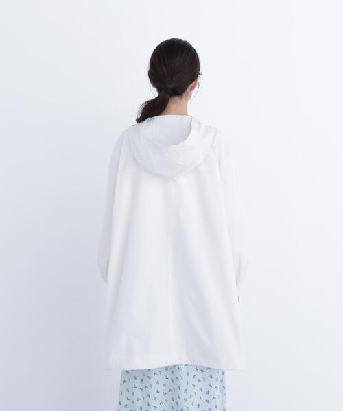 ナチュラルビューティーベーシック ホワイト フード付きジャケット♡新品 NATURAL BEAUTY BASIC（ナチュラルビューティーベーシック） ブルゾン