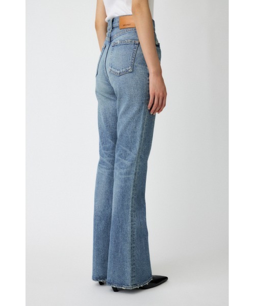 美品 MOUSSY MVS FLARE LONG 24 ハイウエスト 日本製 MOUSSY（マウジー） ジーンズ デニム デニムパンツ MVS FLARE(L