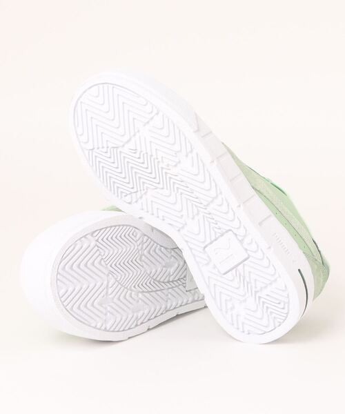 「PUMA」 ローカットスニーカー 22.0cm グリーン レディース_画像3