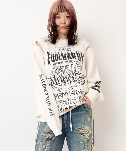 RNA（アールエヌエー） トレーナー スウェット M2634 ショルダーZip