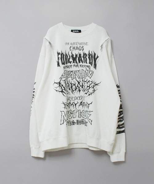 RNA（アールエヌエー） トレーナー スウェット M2634 ショルダーZip