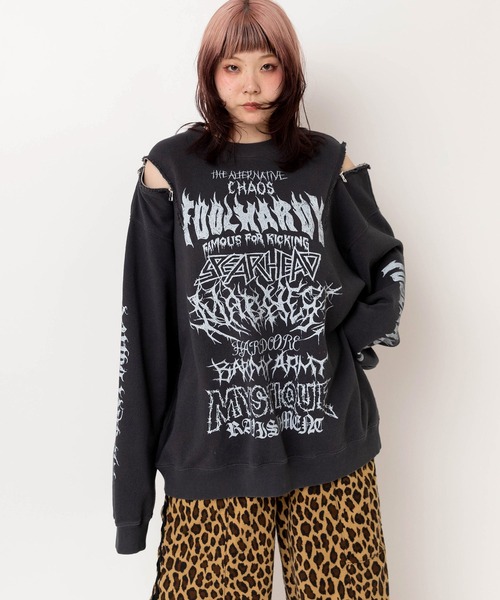 RNA☆メディア☆トレーナー RNA（アールエヌエー） トレーナー スウェット M2634 ショルダーZip