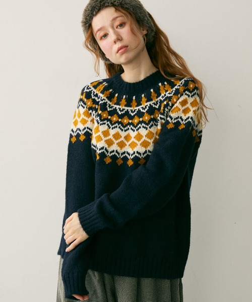 6 roku ノルディックニットプルオーバー 6（ロク）の「＜6(ROKU)＞NORDIC KNIT PULLOVER/ﾆｯﾄ ◇（ニット