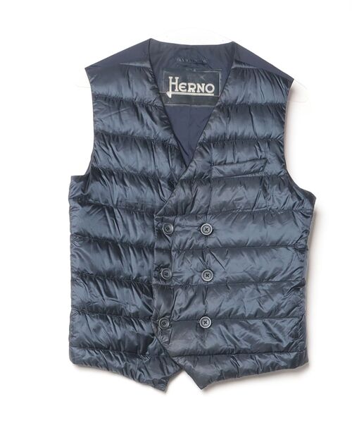 HERNO（ヘルノ） ダウンベスト 44 ネイビー メンズ : ZOZOTOWN Yahoo