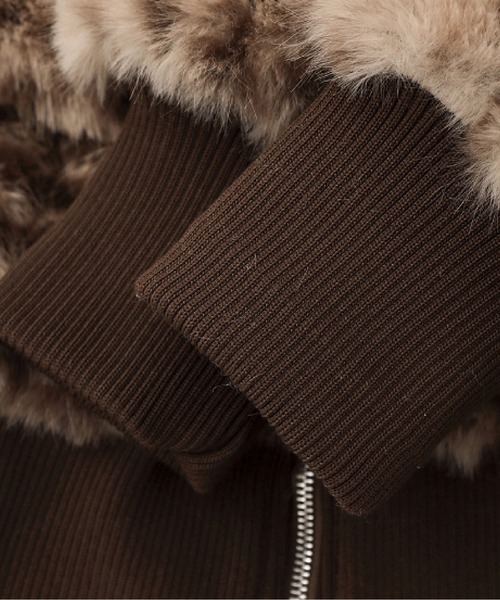 LA POMME petit（ラポミ・プチ） ムートンコート ボアコート Fluffy