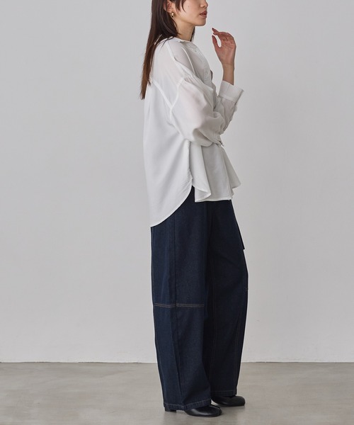 THE ROW デニム オーバーサイズシャツ　XS 美品 THE ROW（ザ ロウ） ザ ロウ オーバーサイズ シャツ NESSON SHIRT
