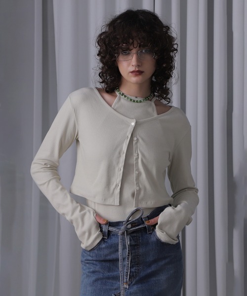 「ROSE BUD」 カーディガン ONE SIZE ブラック レディース_画像7
