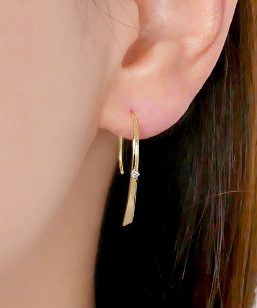 VENDOME AOYAMA（ヴァンドーム青山） ピアス K10YG ブラウン