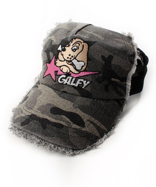 GALFY（ガルフィー） キャップ 帽子 星のわんちゃんボロボロCAP
