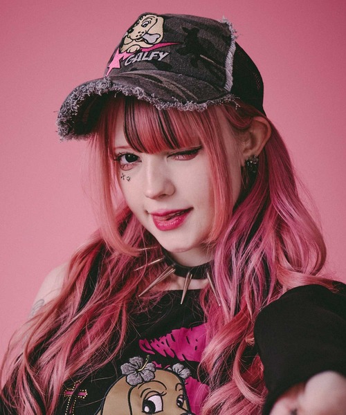 GML ストライプ ポロシャツ GMLキャップ GALFY（ガルフィー） キャップ 帽子 星のわんちゃんボロボロCAP