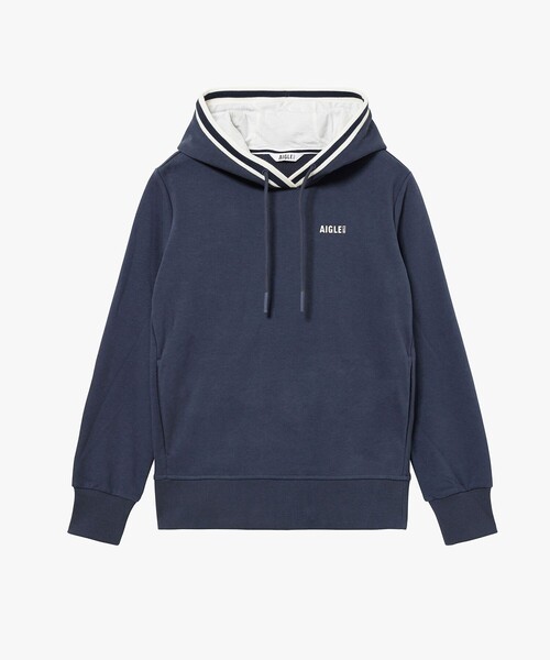 「AIGLE」 プルオーバーパーカー 36 ライトグレー レディース_画像9