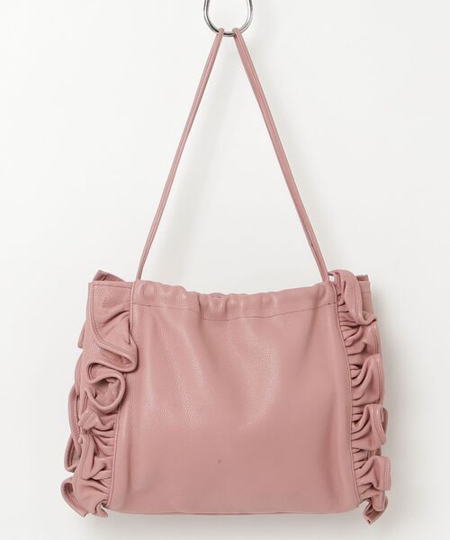 LUDLOW（ラドロー） フリルハンドバッグ - ピンク レディース