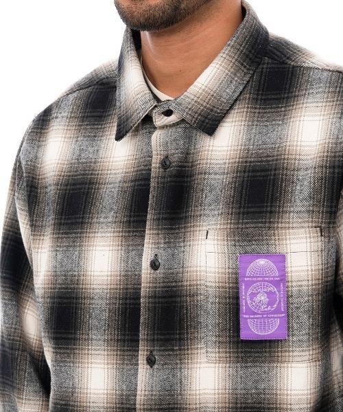 「RVCA」 長袖シャツ MEDIUM ブルー メンズ_画像4