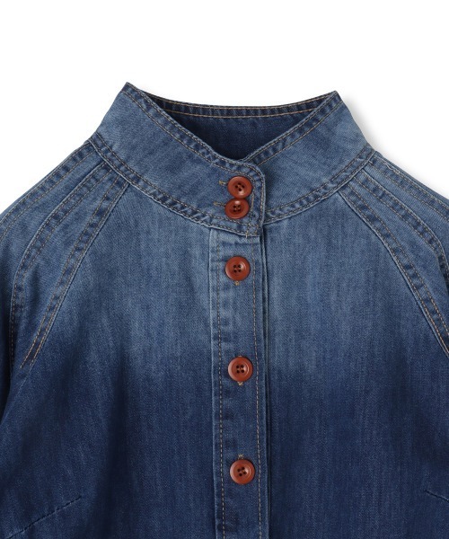 「VICKY」 「enim」長袖シャツ M ライトブルー レディース_画像5