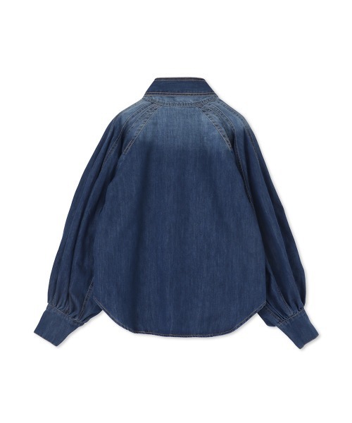「VICKY」 「enim」長袖シャツ M ライトブルー レディース_画像6