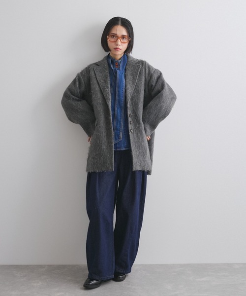 「VICKY」 「enim」長袖シャツ M ライトブルー レディース_画像8