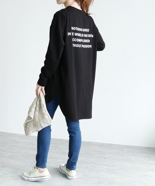 「reca」 長袖カットソー FREE ベージュ レディース_画像4