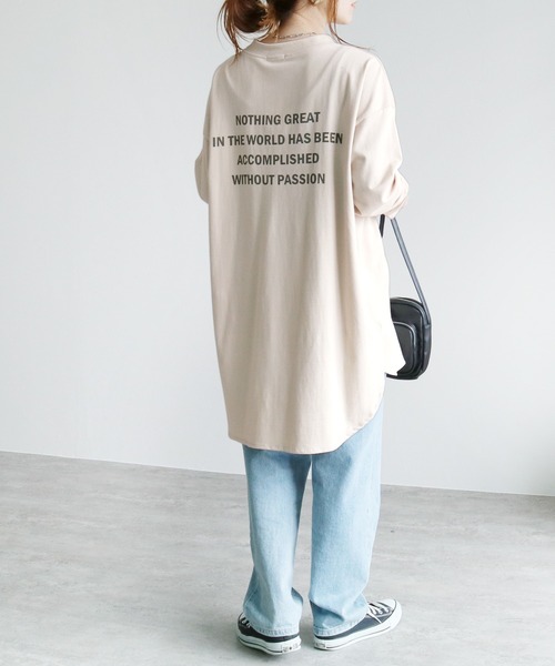 「reca」 長袖カットソー FREE ベージュ レディース_画像5