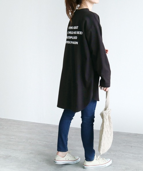 「reca」 長袖カットソー FREE ベージュ レディース_画像6