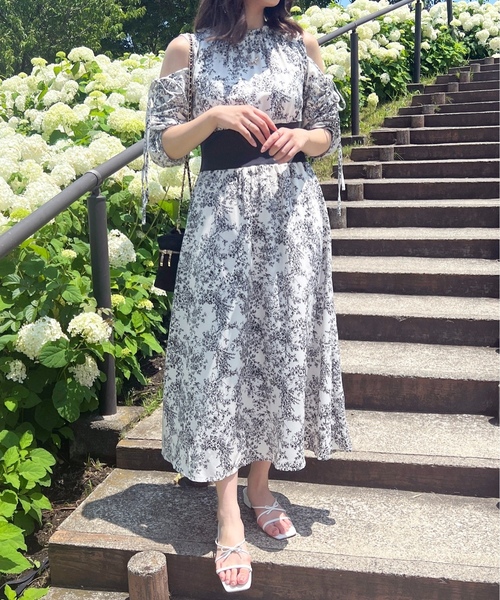 「apres jour」 半袖ワンピース X-LARGE ブラック系その他 レディース_画像2