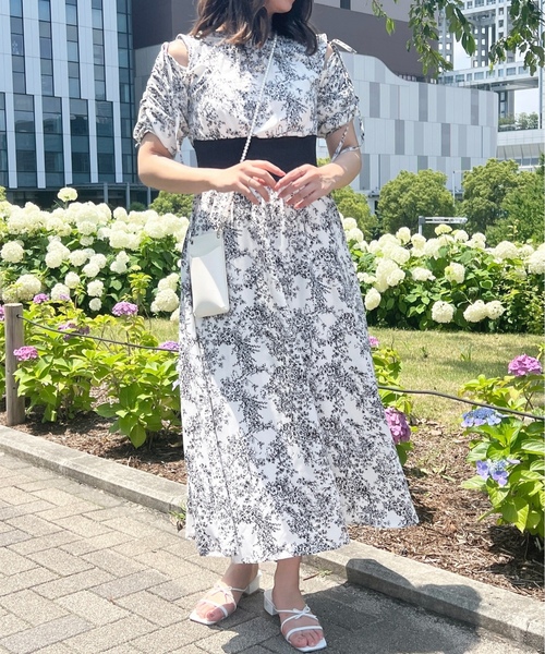 「apres jour」 半袖ワンピース X-LARGE ブラック系その他 レディース_画像7