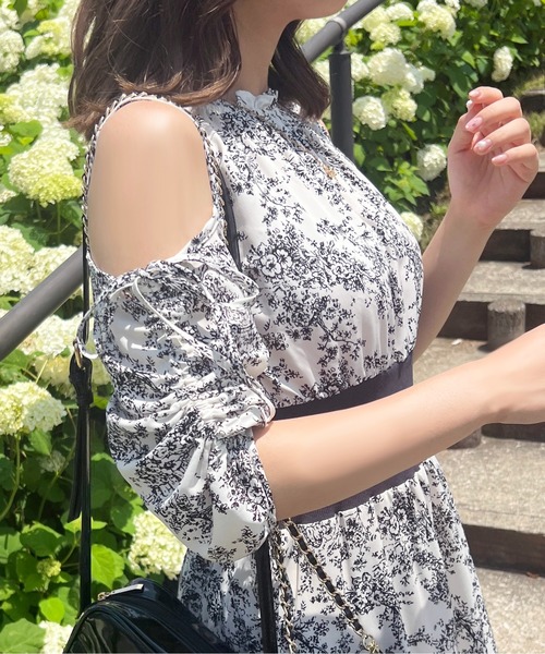 「apres jour」 半袖ワンピース X-LARGE ブラック系その他 レディース_画像9