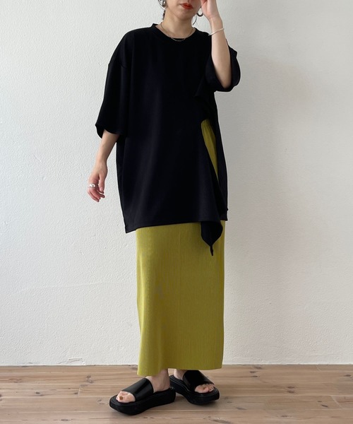 「wee9s」 プリーツスカート FREE アイボリー レディース_画像2