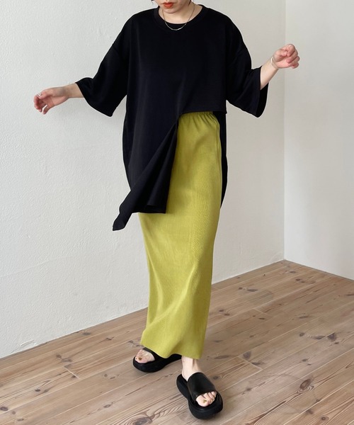 「wee9s」 プリーツスカート FREE アイボリー レディース_画像7