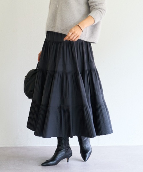 BEARDSLEY（ビアズリー） プリーツスカート FREE グリーン レディース