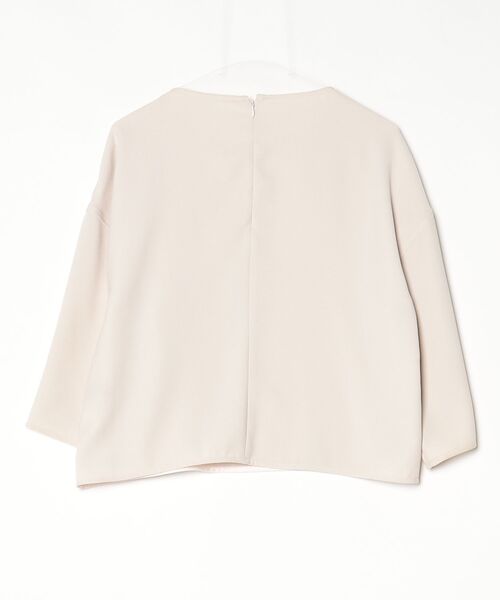 「BEAMS LIGHTS」 7分袖ブラウス 38 ベージュ レディース_画像2
