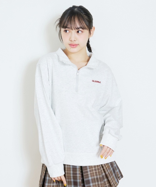 LOVETOXIC トレーナー 「LTXC/綿100％」ハーフZIPプルオーバー キッズ