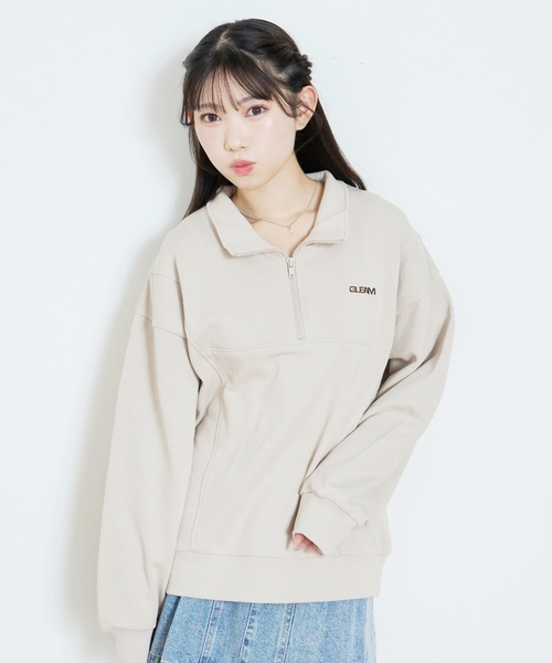 LOVETOXIC トレーナー 「LTXC/綿100％」ハーフZIPプルオーバー キッズ