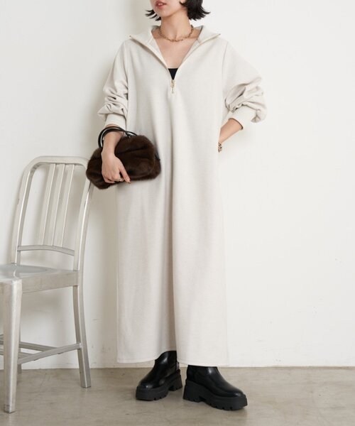 「Jena espace merveilleux」 長袖ワンピース FREE ブラック レディース_画像2