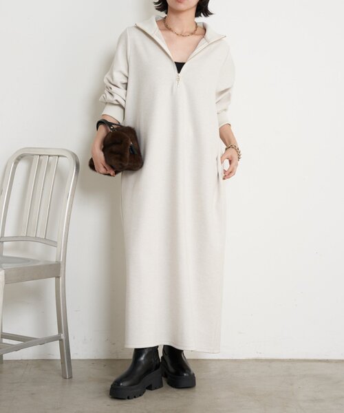 「Jena espace merveilleux」 長袖ワンピース FREE ブラック レディース_画像3