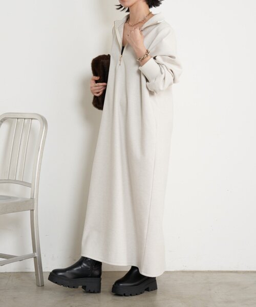 「Jena espace merveilleux」 長袖ワンピース FREE ブラック レディース_画像5