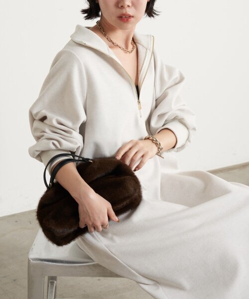 「Jena espace merveilleux」 長袖ワンピース FREE ブラック レディース_画像9